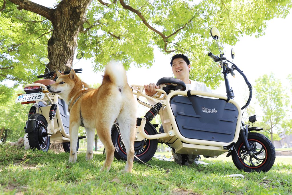 Doggie 開発者向井さん 愛犬タイヨウくん(柴犬)