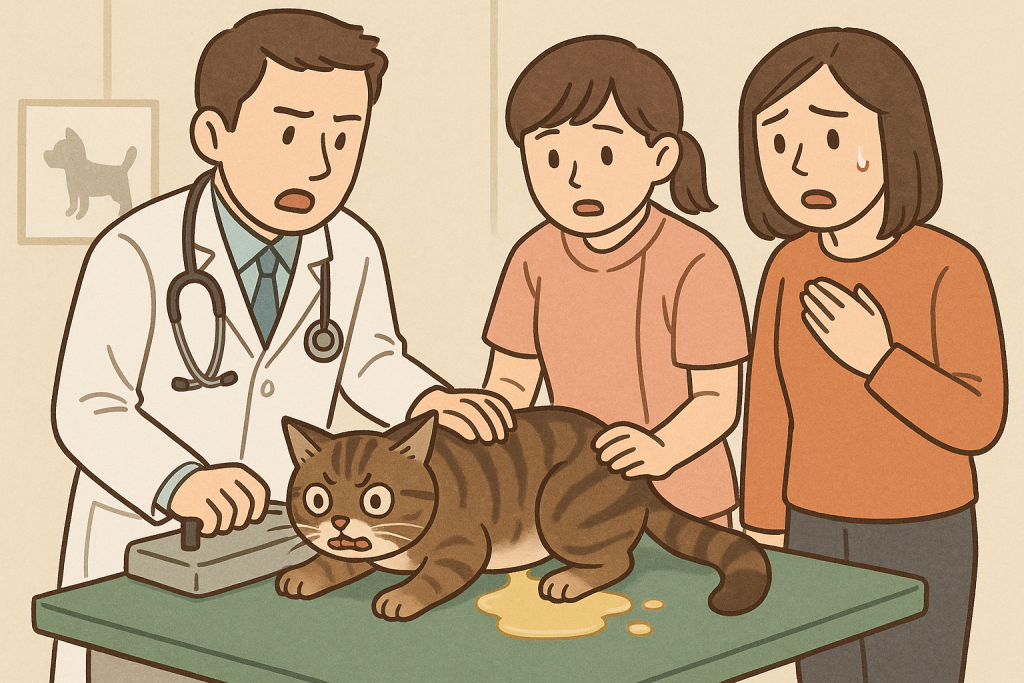 猫 動物病院 失禁